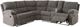 Signature Design by Ashley® Museum 2-Piece Pewter Manual Reclining Curved Sectional-0
