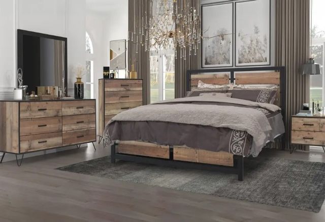 New Classic® Home Furnishings Elk River Rustic Full Metal Bed-1