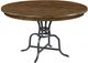 Kincaid Furniture The Nook Hewned Maple 54" Round Dining Table with Black Metal Base-0