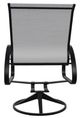 Telescope Casual Aruba Abalone/Black Aluminum/Fabric Outdoor Sling Swivel Rocker-3