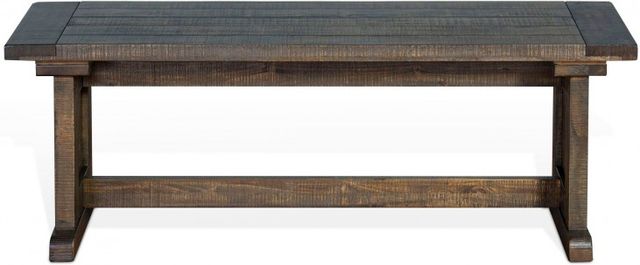 tobacco bench Sunny Designs™ Homestead Tobacco Leaf Side Bench with Wood Seats