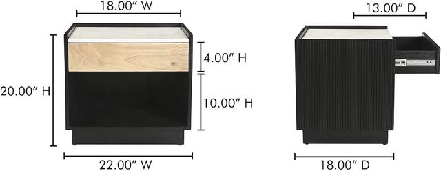 Moe's Home Collection Carter Black Nightstand-3