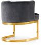 Meridian Furniture Gianna Gray/Gold Velvet Dining Chair-1