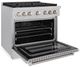 ZLINE 36" Satin Stainless Steel Pro Style Gas Range with 6 Brass Burners-4