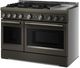 KitchenAid® 48" Black Ore 6 Burner Freestanding Pro Style Gas Range with Griddle-2
