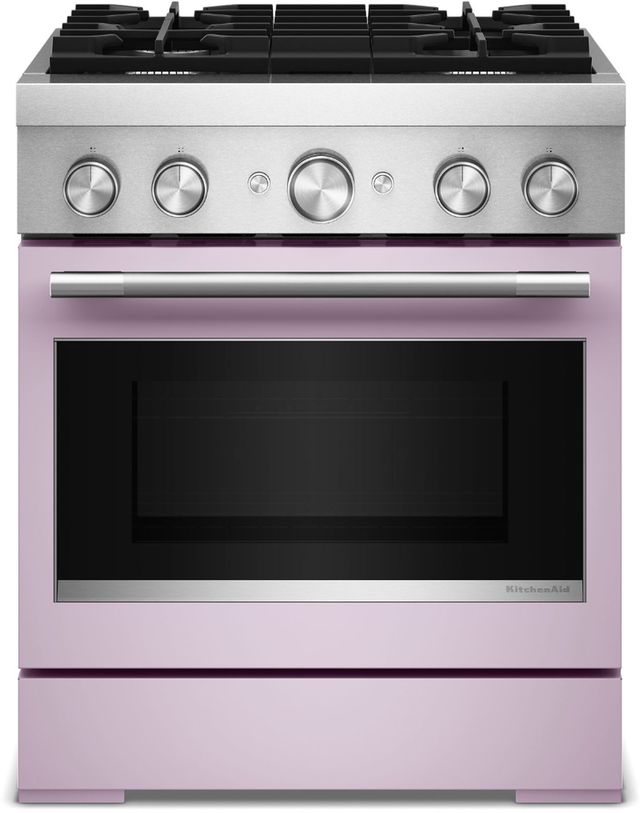 KitchenAid® Commercial Style 30" Wildflower Pro Style Dual Fuel Range with No Preheat Air Fry Mode -0