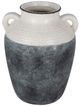 A & B Home Gray/White Flower Vase -0