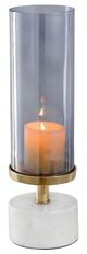 A & B Home Gray Hurricane Candle Holder-2