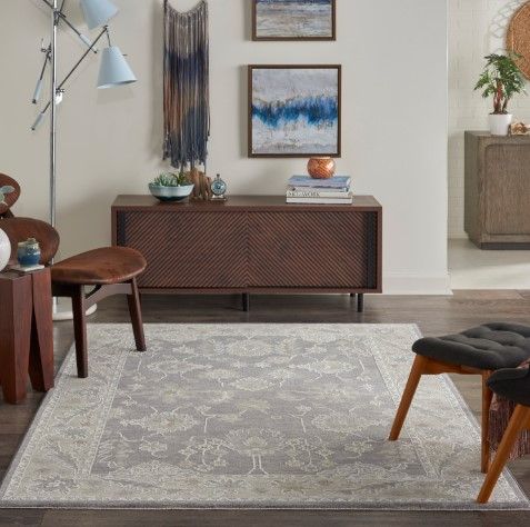 Nourison Home™ Infinite Charcoal 5'x8' Style 1 Area Rug-1