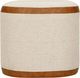 TOV Furniture Huche Natural/Saddle Brown Oval Pouf-3