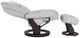 BenchMaster Solace Dove Culp/Slate Manual Recliner and Ottoman Set-4