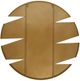 Stylecraft Gold Ribboned Round Wall Mirror -3