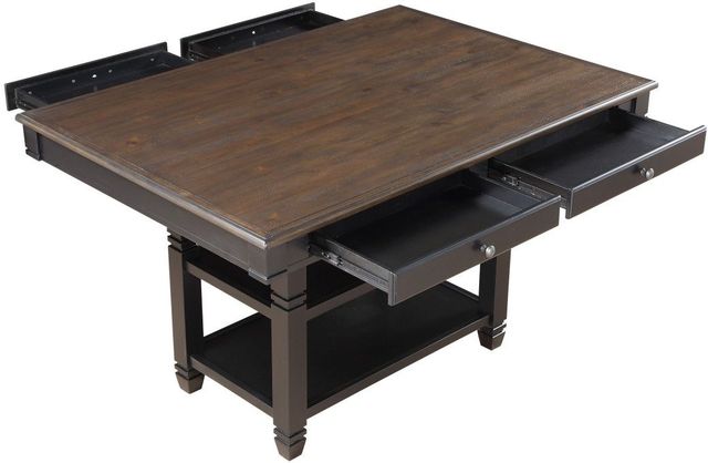 Mazin Furniture Baywater Black Counter Height Dining Table with Natural Tabletop -3