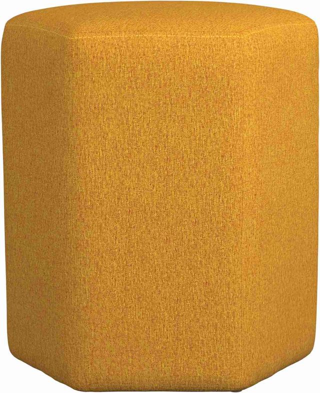 Coaster® Yellow Hexagonal Upholstered Stool-1