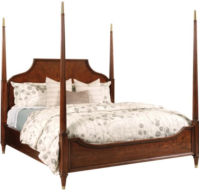 American Drew® Addison Duncan Cherry/Walnut King Poster Bed-0
