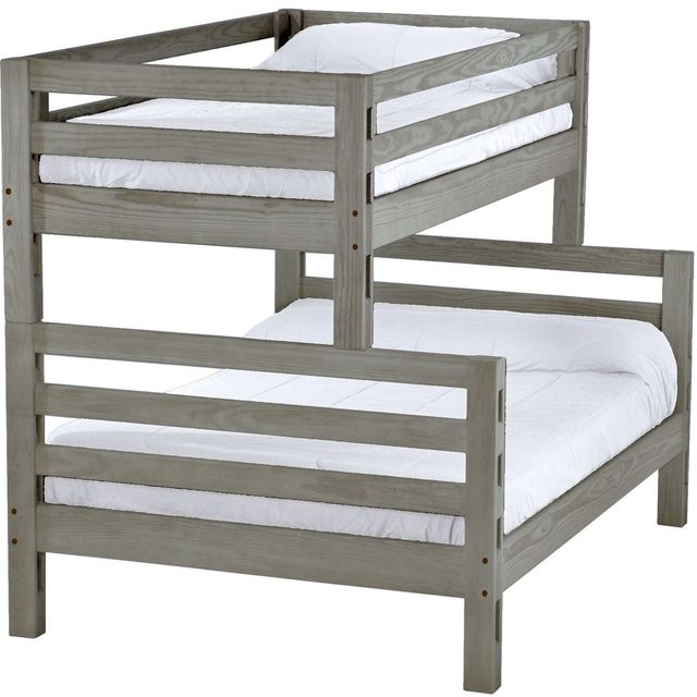 Crate Designs™ Furniture Storm Twin Over Full Ladder End Bunk Bed-0