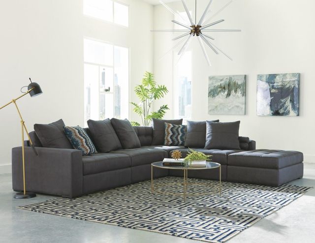 Jonathan Louis Noah 2 Piece Urbansuede Granite Sectional-2