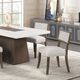 Furniture of America® Grasten 7-Piece White Rectangular Dining Table Set with Dark Walnut Base-4