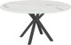 Amisco Customizable Asterisk 60" Round Dining Table with 0.5" Italian Porcelain on Glass Top-0