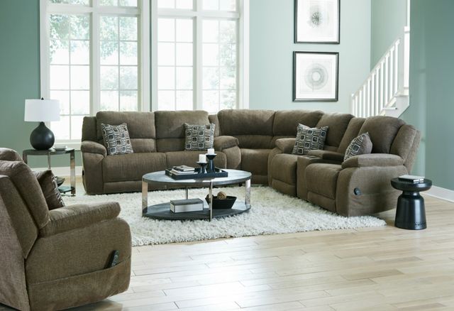 HomeStretch Gray Power Reclining Sectional-2