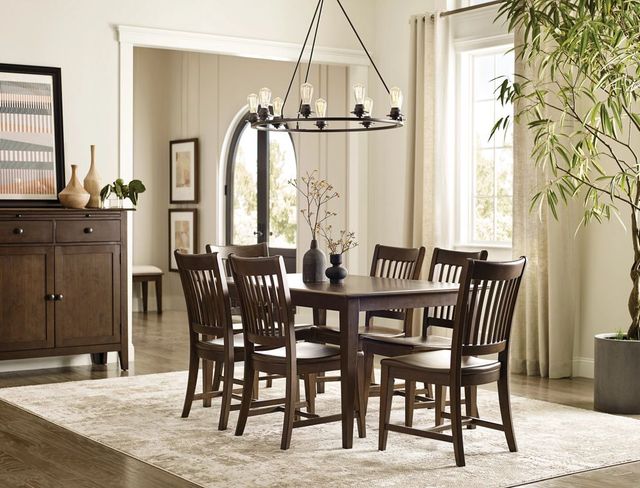 Kincaid® Kafe Mocha 60" Rectangular Leg Dining Table-2