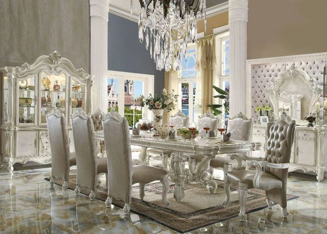 ACME Furniture Versailles 2-Piece Bone White Arm Chairs-1