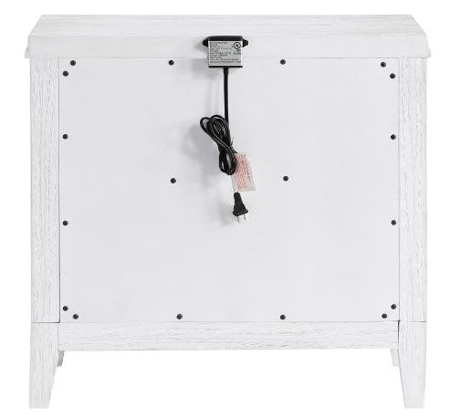 Coaster® Marielle Distressed White Bedside Table Nightstand-2