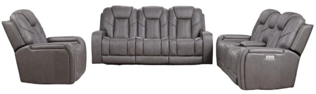 Steve Silver Co. Daniel 3-Piece Mossy Gray Triple Power Reclining Living Room Set-0
