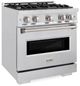 ZLINE Classic 30" Satin Stainless Steel Pro Style Gas Range-2