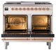 Ilve® Nostalgie II Noblesse 40'' Antique White Pro Style Dual Fuel Range with Copper Trim-2