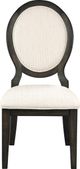 Coaster® Twyla 2-Piece Cream/Dark Cocoa Upholstered Dining Chairs-1