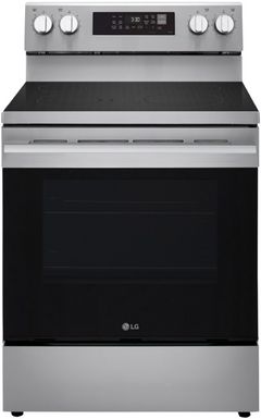 LG 30" Stainless Steel ProBake Convection® Glass-Top Freestanding Electric Range