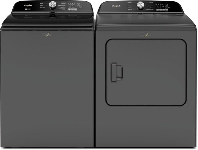 Whirlpool® Volcano Black Top Load Laundry Pair