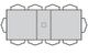 Bermex® Customizable Denali Toffee Rectangular Dining Table-2
