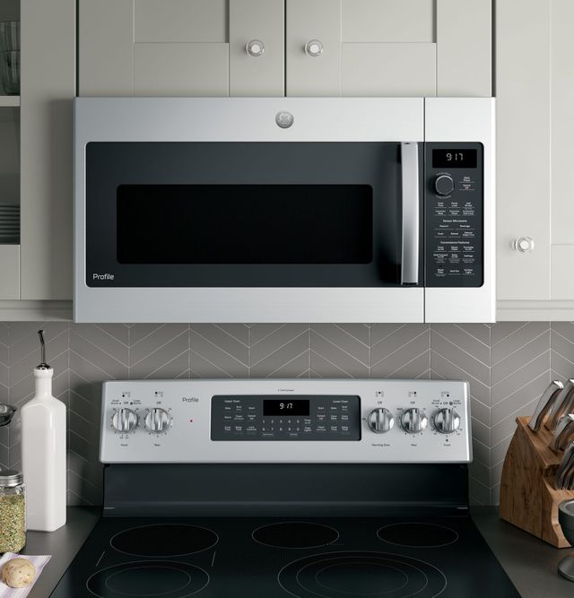 GE Profile™ 1.7 Cu. Ft. Stainless Steel Over The Range Microwave-3