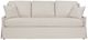 Fairfield® Customizable Kelly Skirted Sofa with Three Knife-Edge Backs over One Seat-1