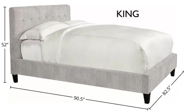Parker House® Jody Porcelain King Upholstered Panel Bed-2