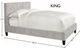 Parker House® Jody Porcelain King Upholstered Panel Bed-4