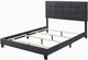 Coaster® Mapes Upholstered Tufted Charcoal Eastern King Bed-2