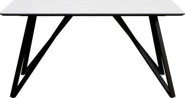Emerald Home Trista Marbled White Dining Table with Black Legs-3