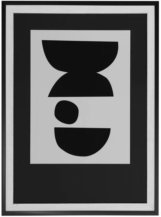 Stylecraft Black/Light Gray Framed Print-0