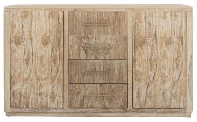 International Furniture Direct Balam Stained White Buffet-3