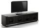 VIG Furniture A&X Grand Black Crocodile Lacquer TV Stand-0