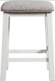 Elements International Stone White Occasional Bar Table Set-3