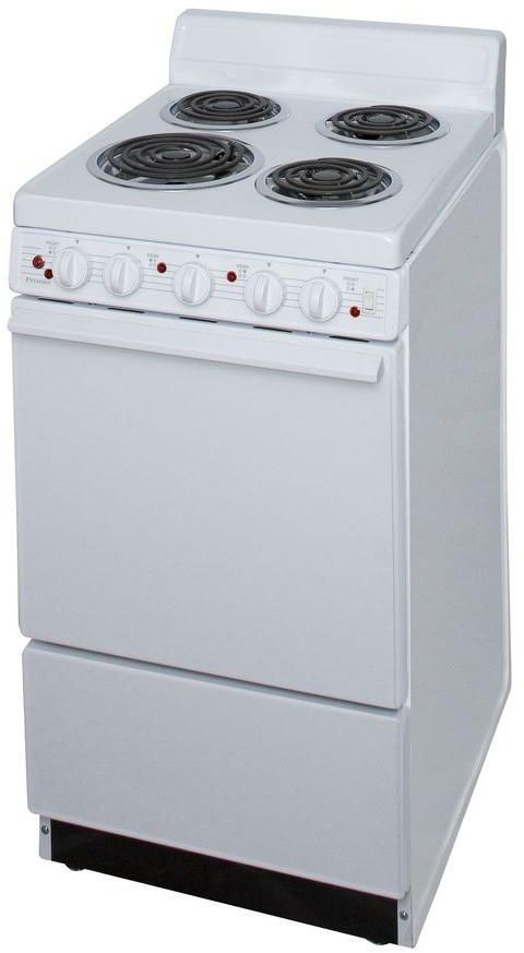 Premier 20" White Freestanding Electric Range-3
