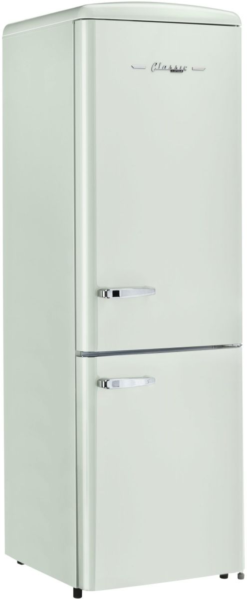 Unique® Appliances Classic Retro 12.0 Cu. Ft. Summer Mint Green Bottom Freezer Refrigerator-3