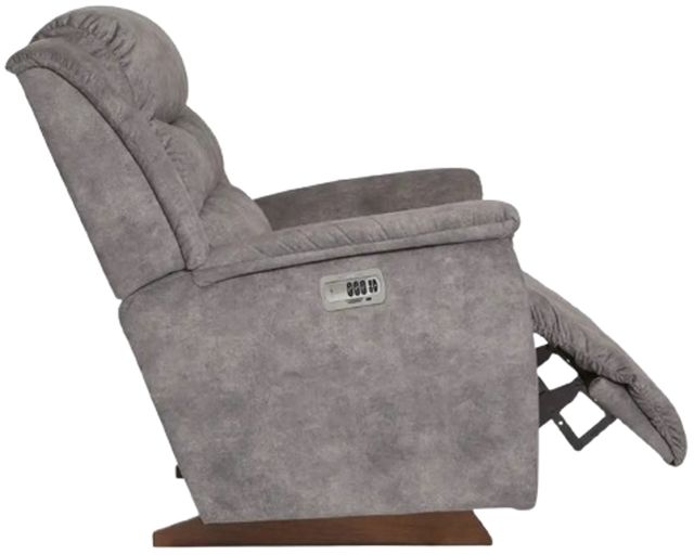La-Z-Boy® Redwood Charcoal Power Rocking Recliner with Headrest-3
