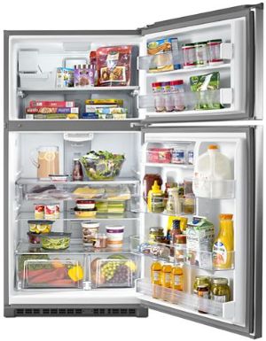 Maytag® 33" 21.2 Cu. Ft. Fingerprint Resistant Stainless Steel Top Freezer Refrigerator-3