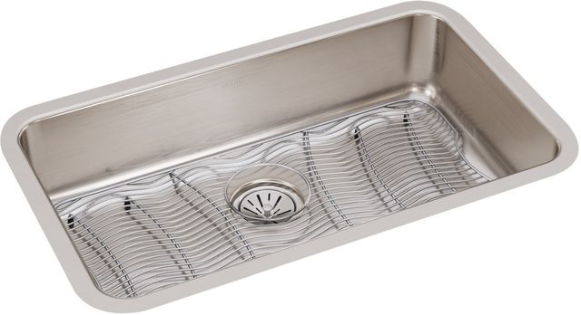 Elkay Lustertone® Classic 3-Piece Lustrous Satin 30-1/2" x 18-1/2" x 7-1/2" Single Bowl Undermount Sink Set-0