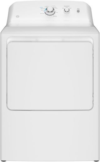 GE® 6.2 Cu. Ft. White Front Load Electric Dryer with Up To 120 ft. Venting and Shallow Depth